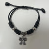 Black ribbon twist bracelet