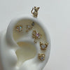 Gold piercing set