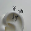 Chrome helix piercing set