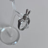 Bunny roll sterling silver ring