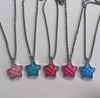 Plaid star necklace