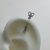 Chrome helix piercing set