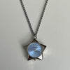 Black star watch necklace