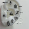 Zodiac piercing set