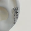 Heart ribbon star drop piercing