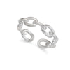 Chain sterling silver ring