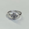 Clover sterling silver ring