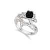 Black swish ring
