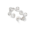 Ball twist sterling silver ring