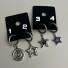 star swirl hoop earrings set