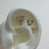 Gold piercing set