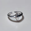 Spark sterling silver ring