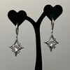 Sparkle heart hoop earrings