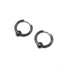12mm ball hoop earrings