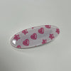 Heart star white and pink hair clip