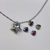 Custom engrave star heart necklace