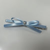 Blue ribbon heart hair clip
