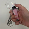 Barbed wire teddy star lighter keychain case