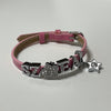 DIY Custom 6mm Pink Leather Bracelet