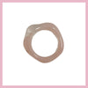 Peach pink wave ring