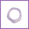 holographic purple wave ring