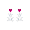 Bear love earrings
