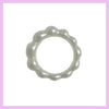 ball cream wave ring