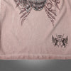 Ribbon skull long sleeve vintage pink