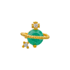 Green gold space piercing