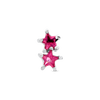 Pink double stack star piercing