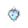 Bubble heart bling piercing
