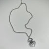 Skull spider chain necklace