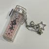 Sparkle strawberry star lighter keychain case
