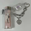 Sheep heart cross lighter keychain case