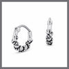 Rope twist hoop earrings