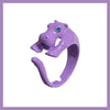 Purple hippo ring