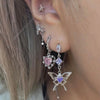 Butterfly moonstar thorn heart ear set(15% off)
