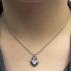 Aurora heart lock basic chain necklace