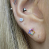 Rainbow star piercing