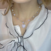 Moonstone heart necklace