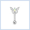 Butterfly bling straight piercing