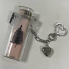 Black dog heart lighter keychain case
