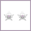 Star moon stud earrings