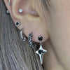 Black bling piercing