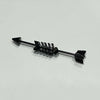 Black fishbone industrial piercing