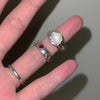 Moonstone melting ring