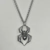Skull spider chain necklace