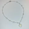 Moonstone heart necklace