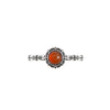 Carnelian gemstone classic ring