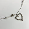 Melting heart pearl necklace